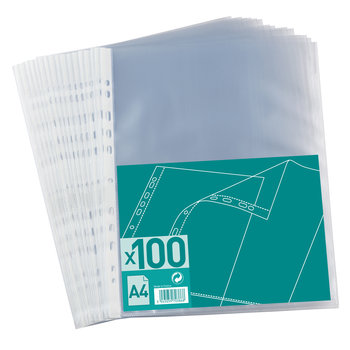 Pochettes perforées Oxford Quick'In A4 - en polypropylène lisse 5/100° -  transparentes - bloc 60 feuilles pas cher