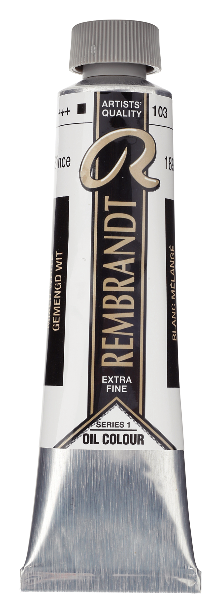 REMBRANDT Couleur à l'Huile Tube 40 ml Blanc Mélangé (L'Huile De Carthame) 103