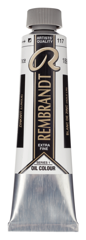 REMBRANDT Couleur à l'Huile Tube 40 ml Blanc de Zinc (Huile de Lin) 117