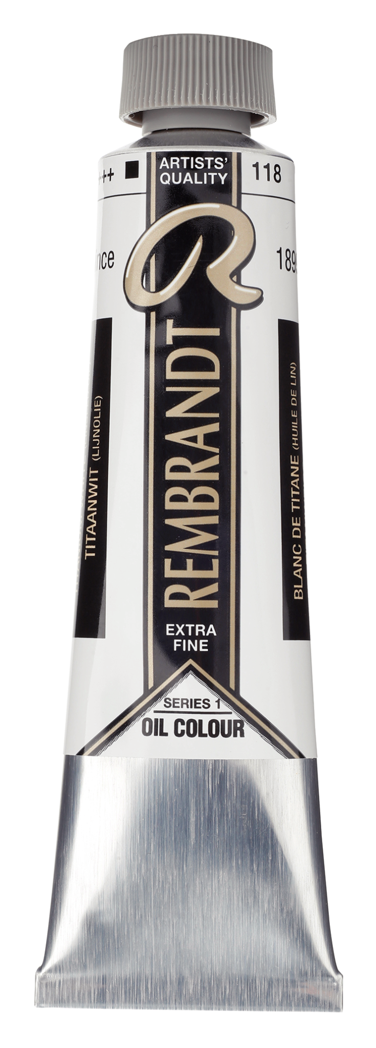 REMBRANDT Couleur à l'Huile Tube 40 ml Blanc de Titane (Huile de Lin) 118
