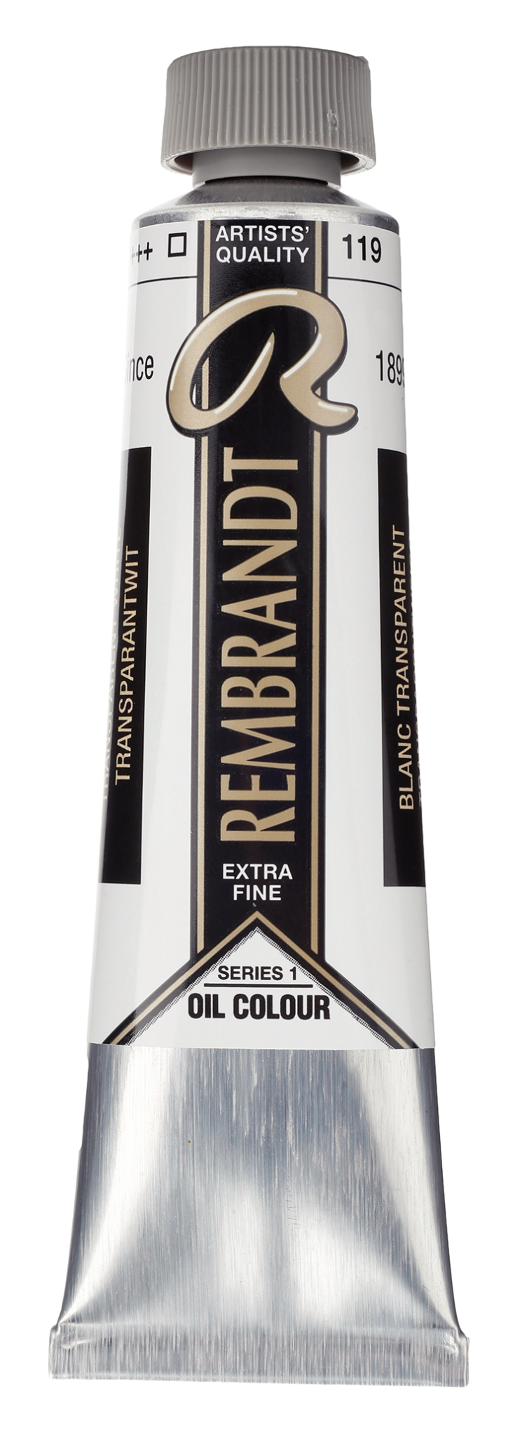REMBRANDT Couleur à l'Huile Tube 40 ml Blanc Transparent (L'Huile De Carthame) 119