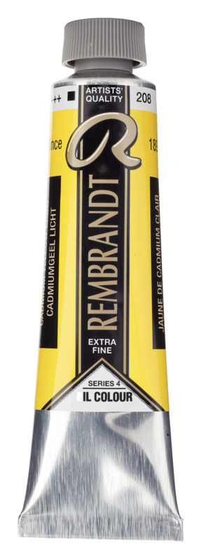 REMBRANDT Couleur à l'Huile Tube 40 ml Jaune de Cadmium Clair 208