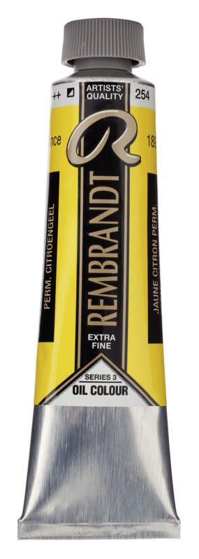 REMBRANDT Couleur à l'Huile Tube 40 ml Jaune Citron Permanent 254