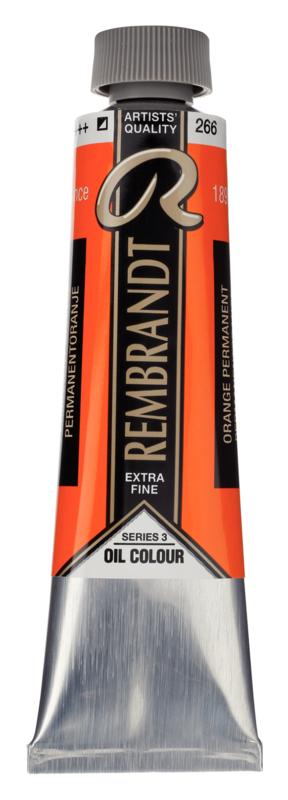 REMBRANDT Couleur à l'Huile Tube 40 ml Orange Permanent 266