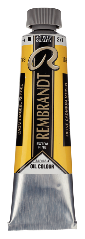 REMBRANDT Couleur à l'Huile Tube 40 ml Jaune Cadmium Moyen 271