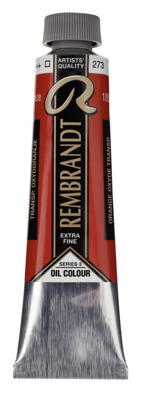 REMBRANDT Couleur à l'Huile Tube 40 ml Orange Oxyde Transparent 273