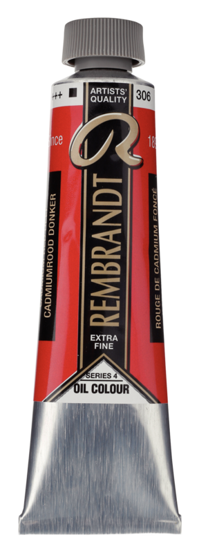 REMBRANDT Couleur à l'Huile Tube 40 ml Rouge de Cadmium Foncé 306