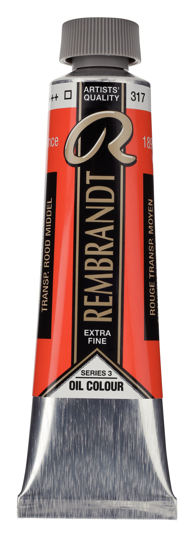 REMBRANDT Couleur à l'Huile Tube 40 ml Rouge Transparent Moyen 317