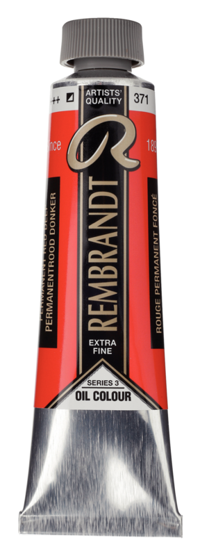 REMBRANDT Couleur à l'Huile Tube 40 ml Rouge Permanent Foncé 371