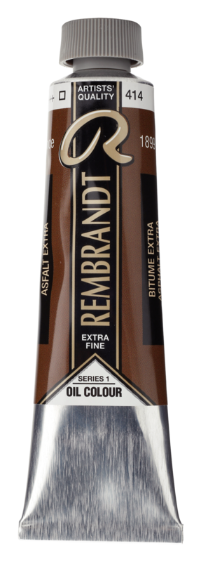 REMBRANDT Couleur à l'Huile Tube 40 ml Bitume 414