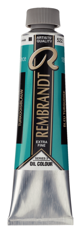 REMBRANDT Couleur à l'Huile Tube 40 ml Bleu Turquoise 522