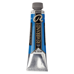 REMBRANDT Couleur à l'Huile Tube 40 ml Bleu Phtalo Verdâtre 576