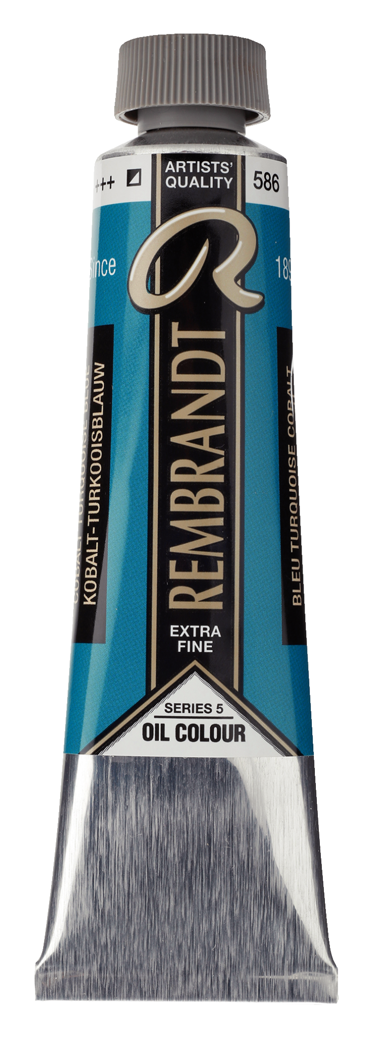 REMBRANDT Couleur à l'Huile Tube 40 ml Bleu Turquoise Cobalt 586