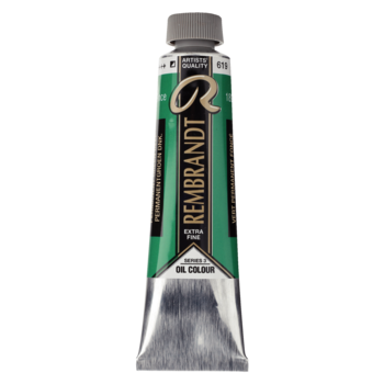 REMBRANDT Couleur à l'Huile Tube 40 ml Vert Permanent Foncé 619