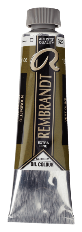 REMBRANDT Couleur à l'Huile Tube 40 ml Vert Olive 620