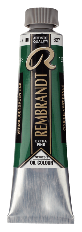 REMBRANDT Couleur à l'Huile Tube 40 ml Cinabre Vert Foncé 627