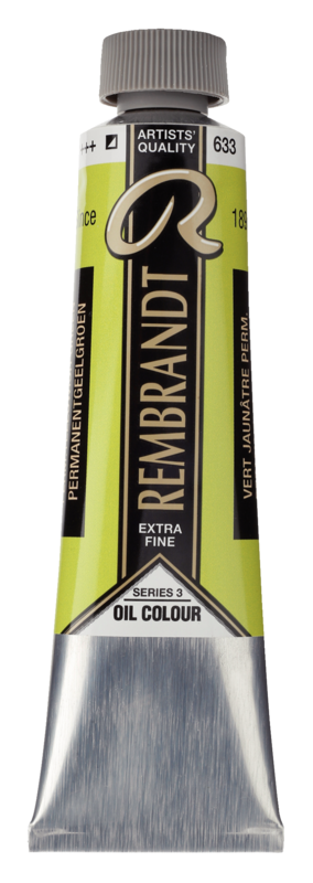 REMBRANDT Couleur à l'Huile Tube 40 ml Vert Jaunâtre Permanent 633