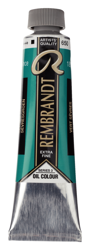 REMBRANDT Couleur à l'Huile Tube 40 ml Vert Sèvres 650