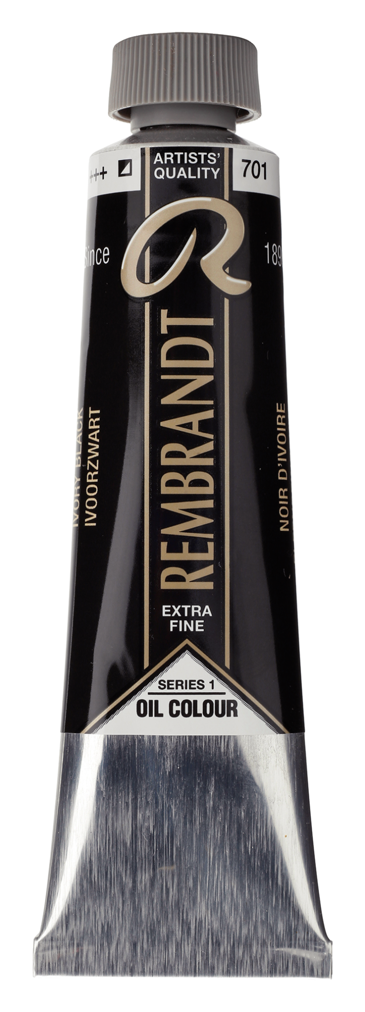 REMBRANDT Couleur à l'Huile Tube 40 ml Noir d'Ivoire 701