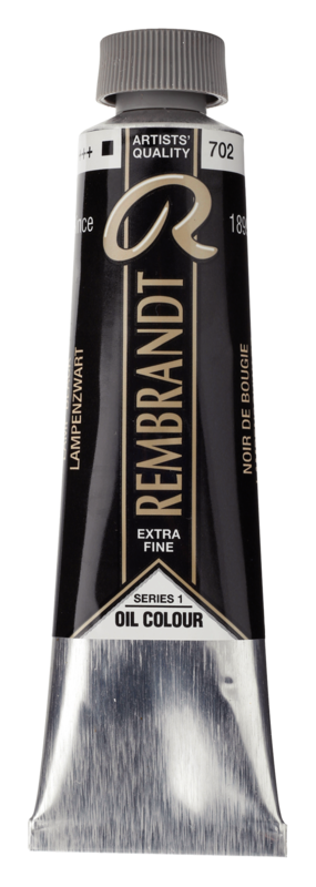 REMBRANDT Couleur à l'Huile Tube 40 ml Noir de Bougie 702