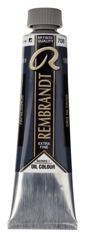 REMBRANDT Couleur à l'Huile Tube 40 ml Gris de Payne 708