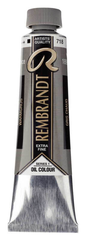 REMBRANDT Couleur à l'Huile Tube 40 ml Gris Chaud 718