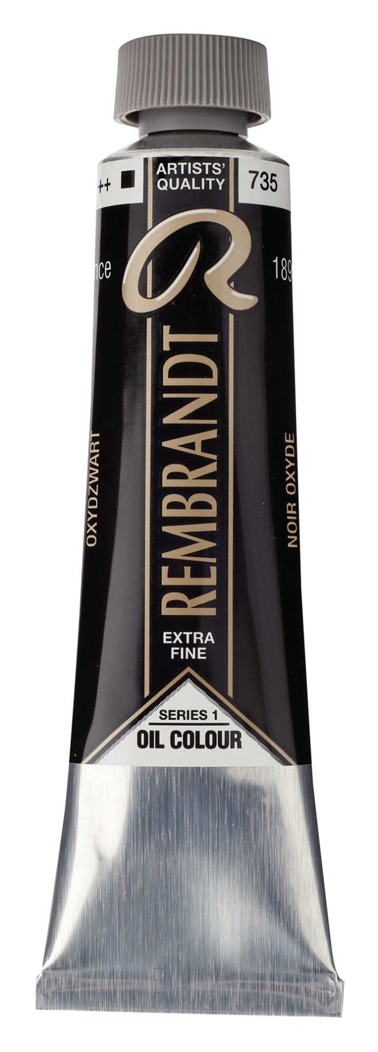 REMBRANDT Couleur à l'Huile Tube 40 ml Noir Oxyde 735