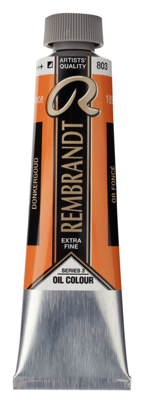 REMBRANDT Couleur à l'Huile Tube 40 ml Or Foncé 803