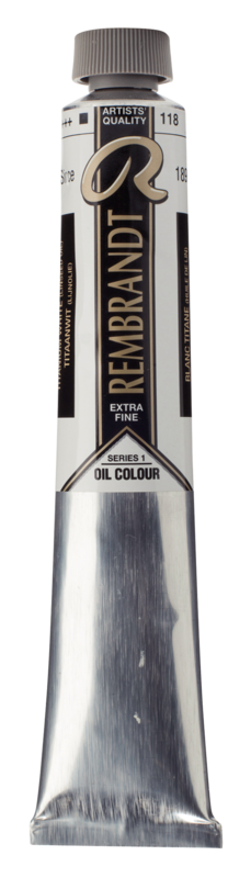 REMBRANDT Couleur à l'Huile Tube 60 ml Blanc de Titane (Huile de Lin) 118