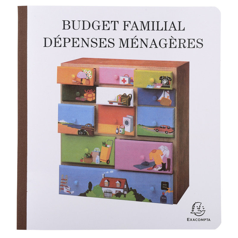 EXACOMPTA Piqûre de comptabilité et organisation familiale 27x25cm - Budget dépenses ménagères 56 pages