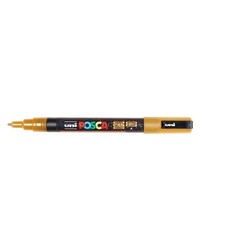 UNI-BALL Posca Marqueur pointe conique fine en plastique PC3ML Orange Pailleté