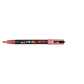 UNI-BALL Posca Marqueur pointe conique fine en plastique PC3ML  Rouge Pailleté