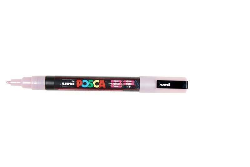 UNI-BALL Posca Marqueur pointe conique fine en plastique PC3ML Rose Pailleté