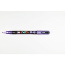 UNI-BALL Posca Marqueur pointe conique fine en plastique PC3ML Violet Pailleté
