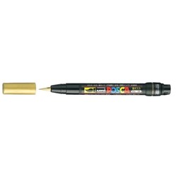 UNI-BALL Posca Marqueur pinceau  PCF350 OR Or