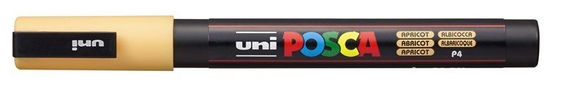 UNI-BALL POSCA MARQUEUR PC-3M Pointe fine Abricot