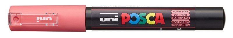 UNI-BALL POSCA MARQUEUR PC-1MR Pointe extra-fine Corail