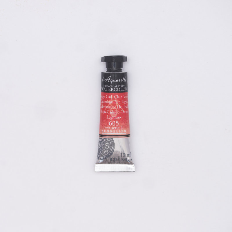 SENNELIER Aquarelle Extra fine Tube 10ml Rouge Cadmium Clair Véritable S4