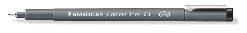 STAEDTLER Pigment Liner 308 - Feutre pointe calibrée 0.1 mm noir