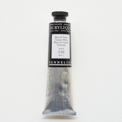 SENNELIER Acrylique Extra fine Tube 60ml Blanc de Titane S1
