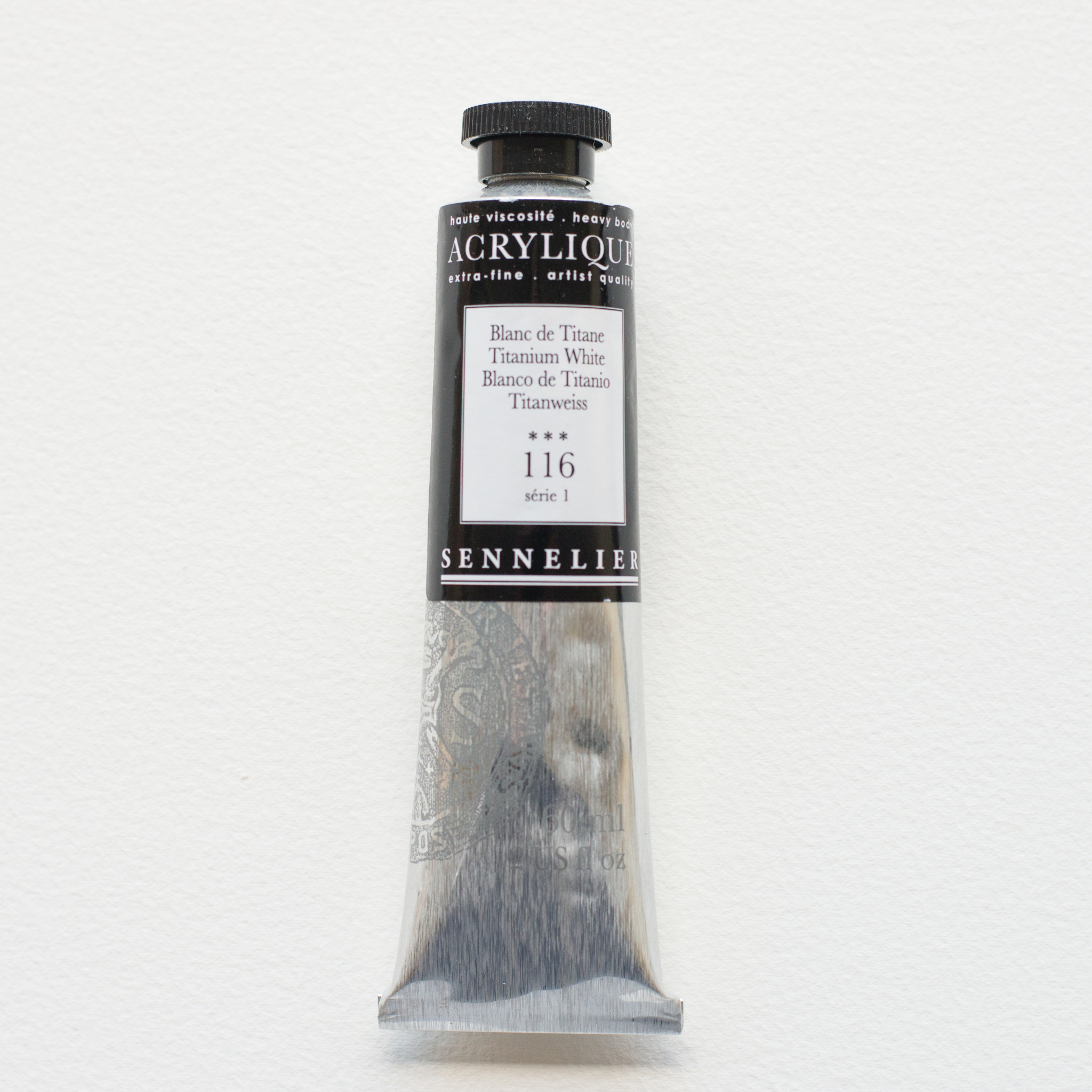 SENNELIER Acrylique Extra fine Tube 60ml Blanc de Titane S1