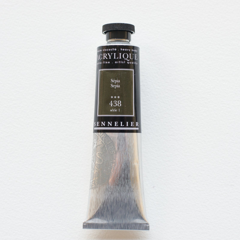 SENNELIER Acrylique Extra fine Tube 60ml Sépia S1