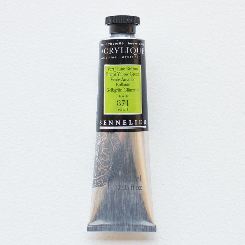 SENNELIER Acrylique Extra fine Tube 60ml Vert Jaune Brillant S1