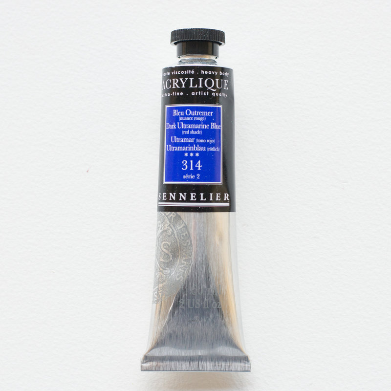 SENNELIER Acrylique Extra fine Tube 60ml Bleu Outremer Nuance Rouge S2