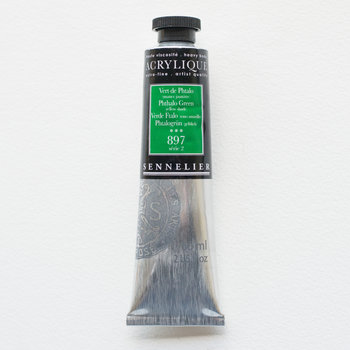 SENNELIER Acrylique Extra fine Tube 60ml Vert de Phtalo Nuance Jaunâtre S2