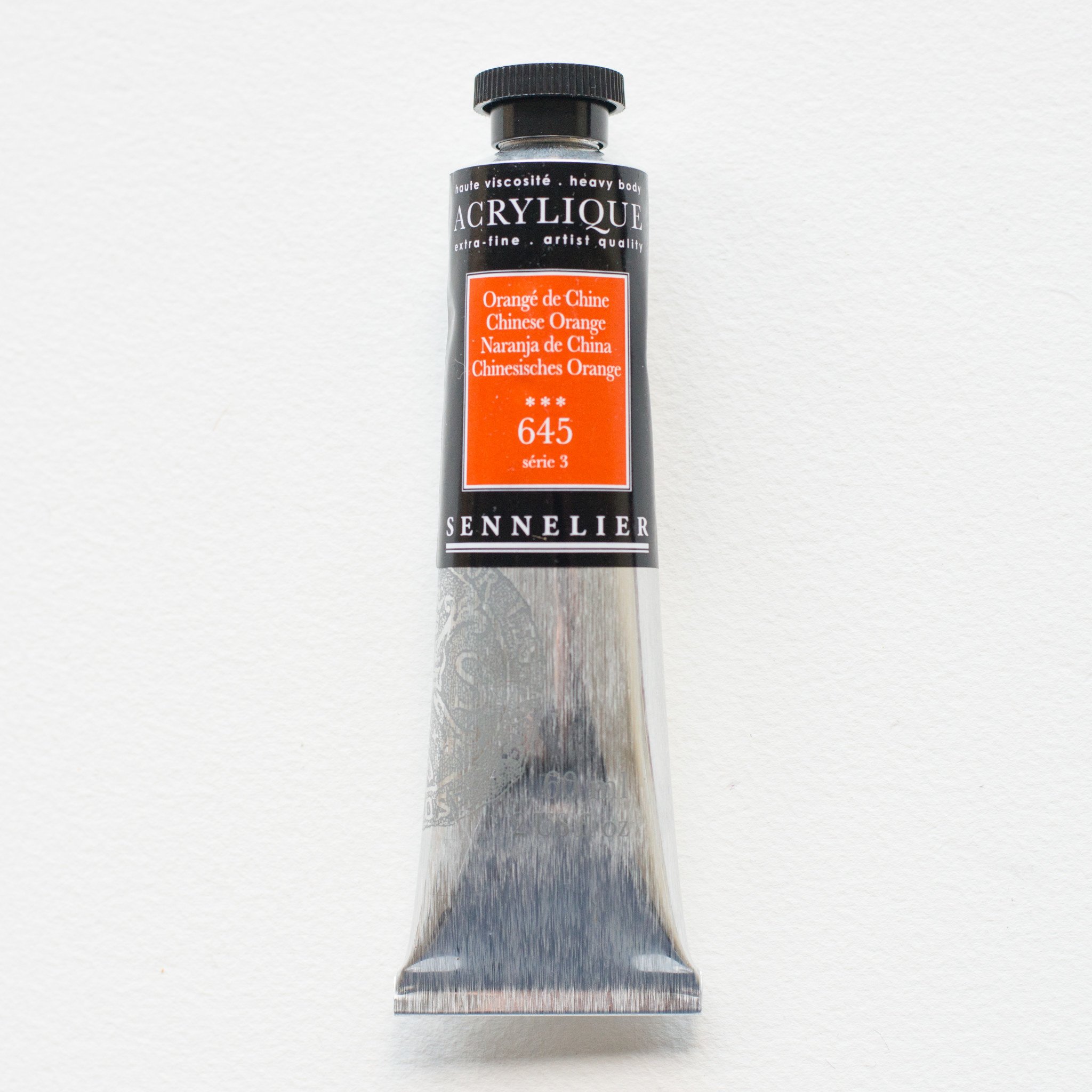 SENNELIER Acrylique Extra fine Tube 60ml Orangé de Chine S3