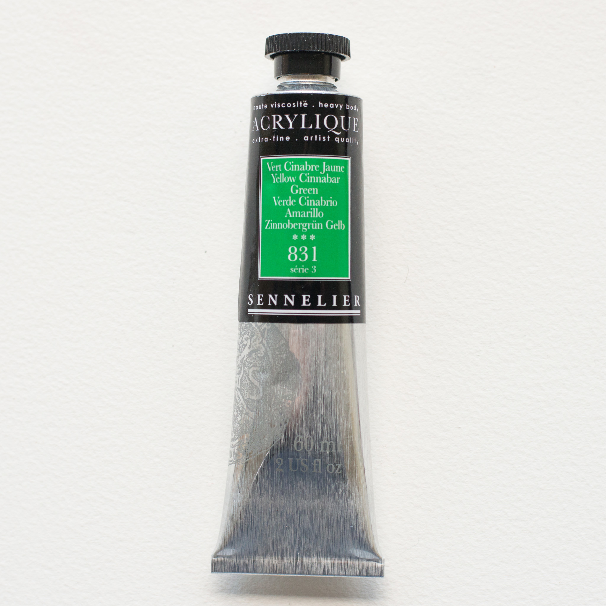 SENNELIER Acrylique Extra fine Tube 60ml Vert Cinabre Jaune S3