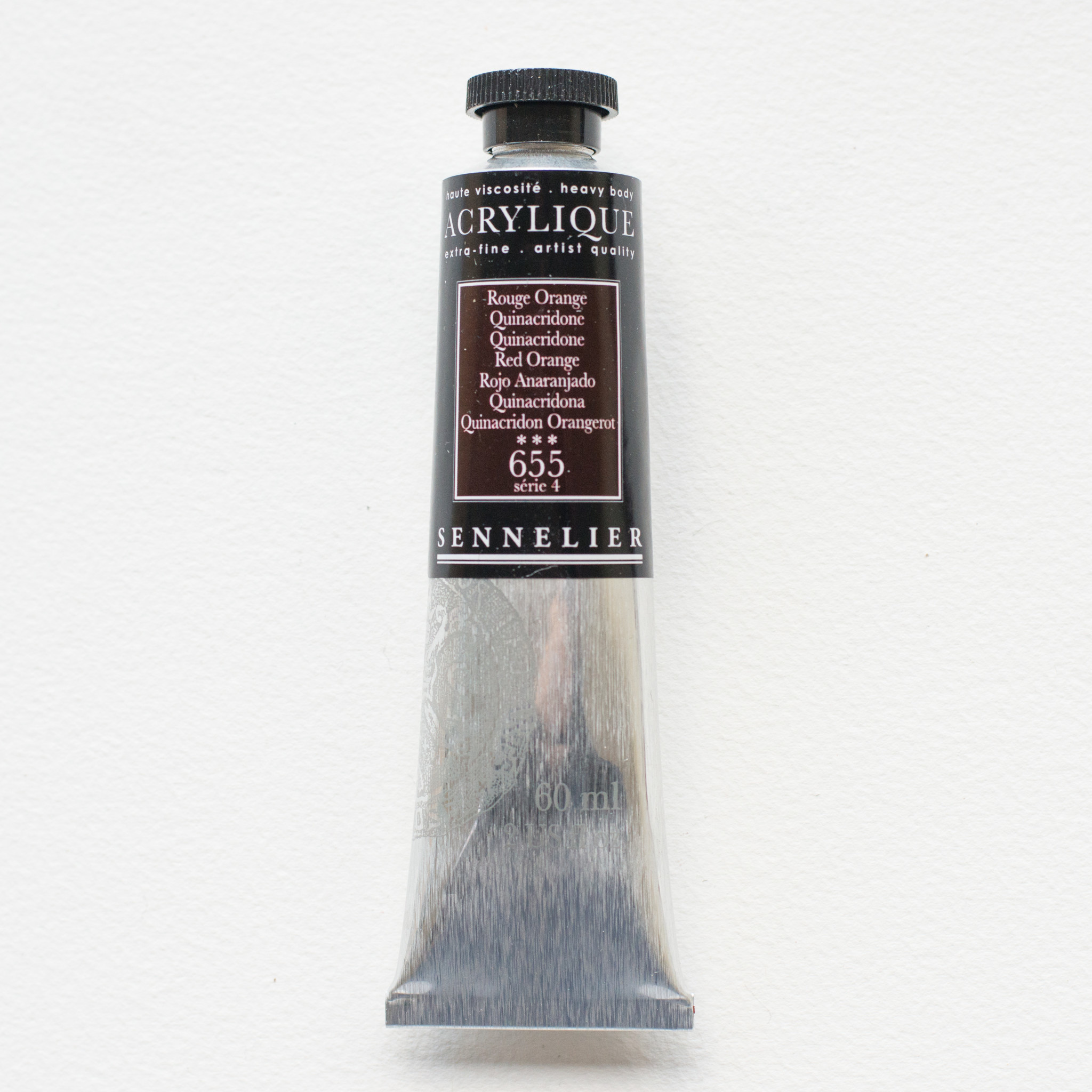 SENNELIER Acrylique Extra fine Tube 60ml Rouge Orange Quinacridone S4