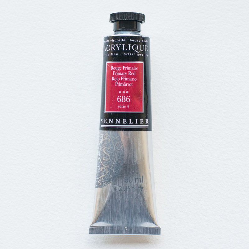 SENNELIER Acrylique Extra fine Tube 60ml Rouge Primaire S4