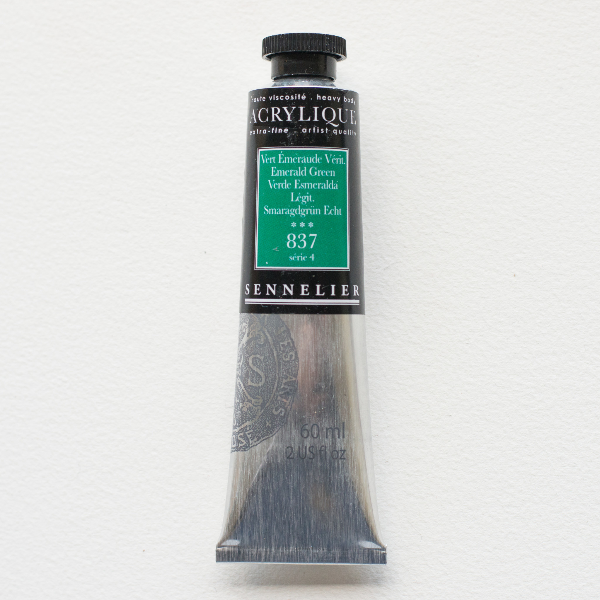 SENNELIER Acrylique Extra fine Tube 60ml Vert Émeraude Véritable S4